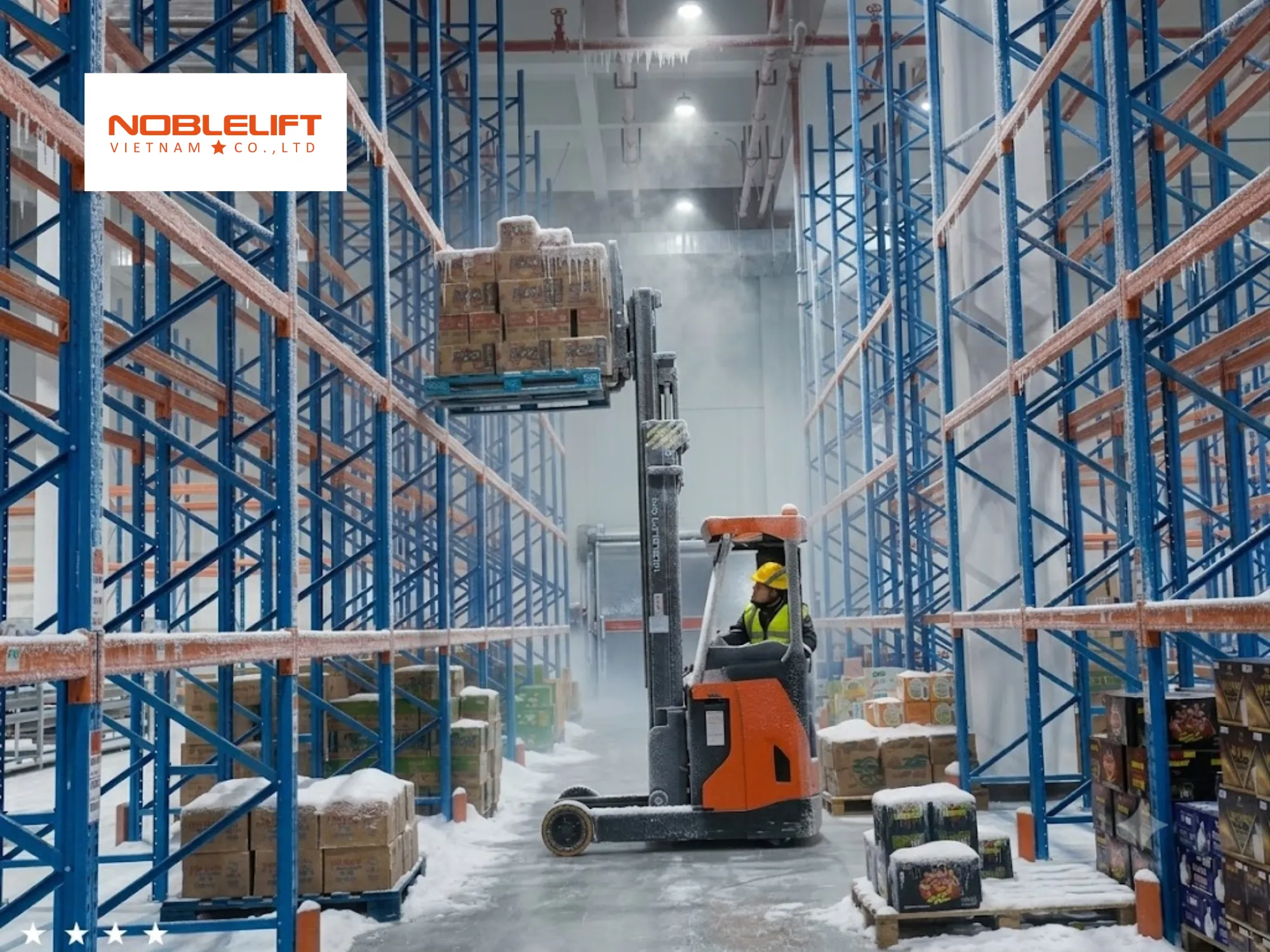 Phân loại các dòng xe nâng ngồi lái trang bị hệ thống chống lật tại Noblelift