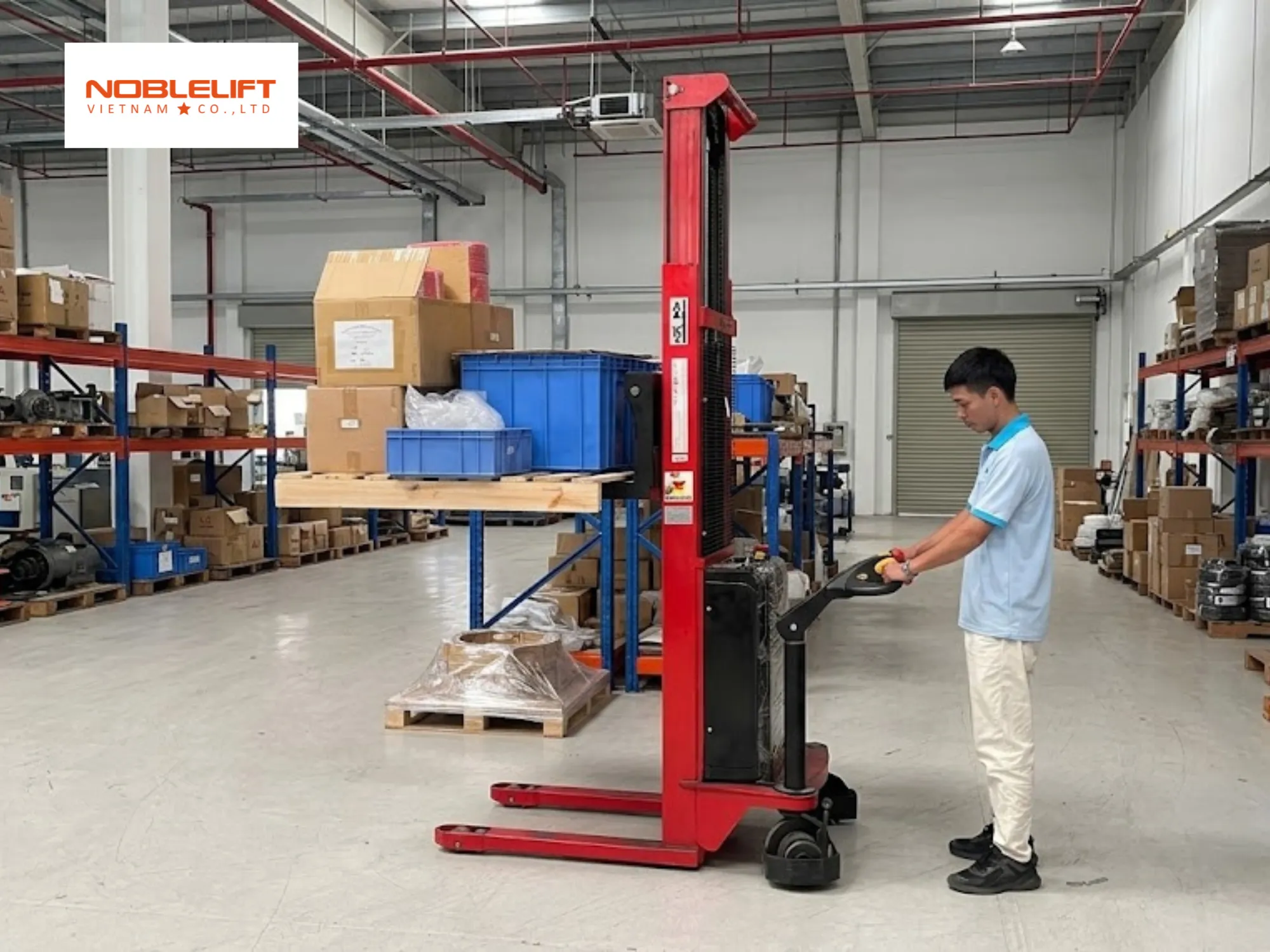 Độ bền gầm khung của xe nâng tay cao di chuyển bằng cơ siêu bền